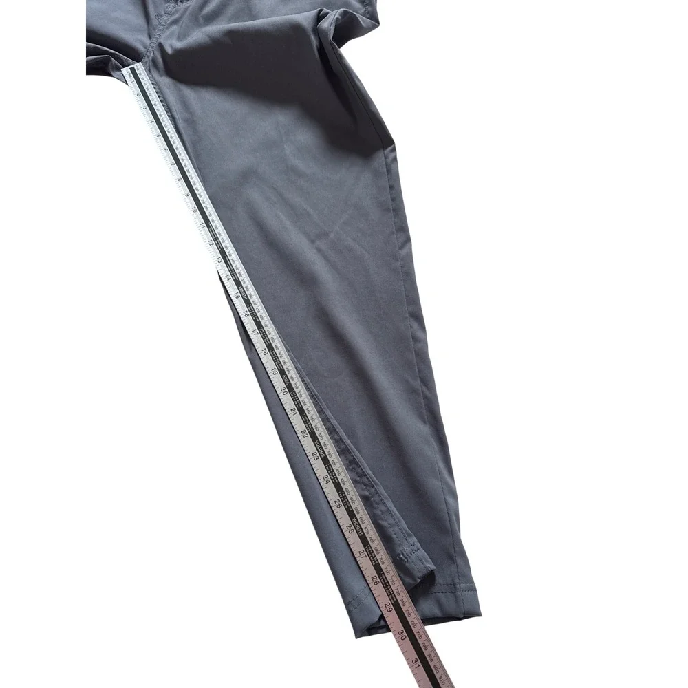 Gerry Mens Grey Outdoor Tech Stretch Hiking Utility Pants 40x30 Side Pocket